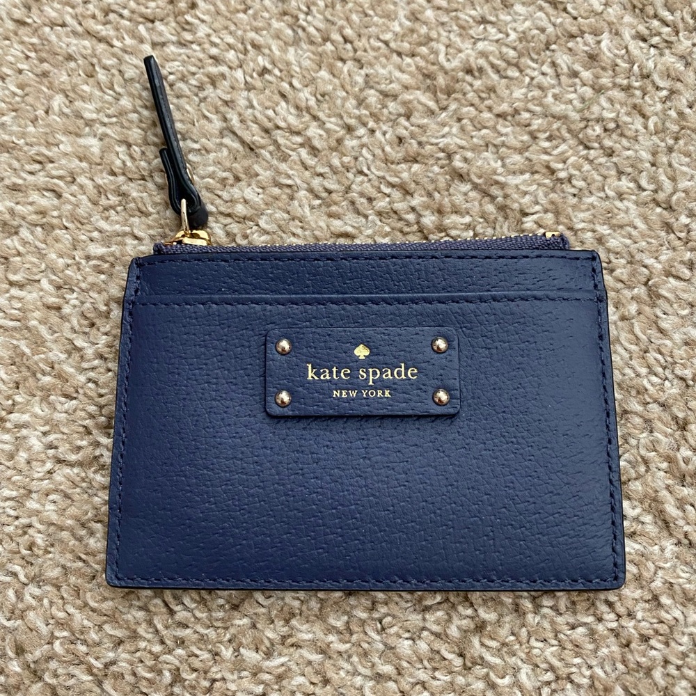 Kate Spade navy cardholder case